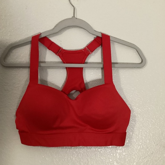 Pink Holly Swimwear Other - PINK Victoria's Secret Racerback‎ Sports Bra Red Adjustable Straps